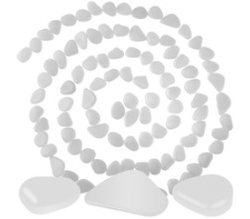 Svítící kameny - sada 100 ks bílé