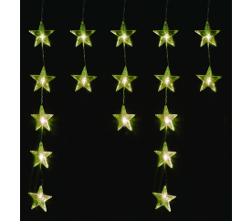 Linder Exclusiv Vánoční světelný závěs Hvězdy 40 LED Teplá bílá