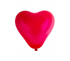 Aga4Kids Latexový balónek Srdce 25 cm Červený 10 ks