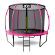 Aga SPORT EXCLUSIVE Trampolína 250 cm Růžová + ochranná síť + žebřík