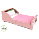 KidKraft Dětská postel SLEIGH Pink 160x75 cm