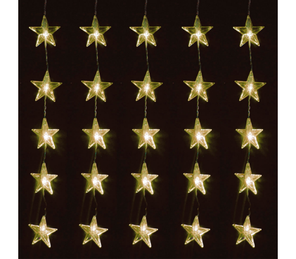 Linder Exclusiv Světelný závěs Hvězdy 80 LED Teplá bílá
