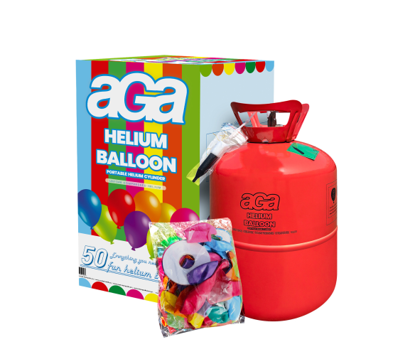 Aga4Kids Helium do balónků PARTY 50 MIX Green/Blue/Pink