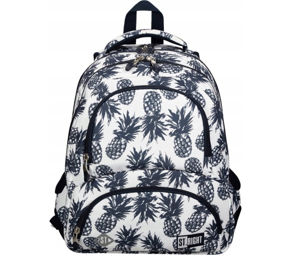 St.RIGHT Školní batoh čtyřkomorový Pineapples